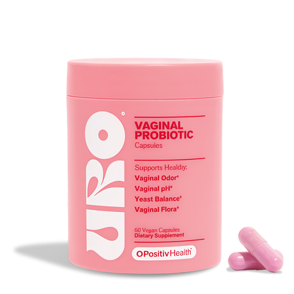 O Positiv URO Vaginal Probiotics for Women pH Balance with Prebiotics & Lactobacillus Probiotic Blend - Vaginal Health Supplement - Promote Healthy Vaginal Odor & Vaginal Flora, 60 Count (Pack of 2)